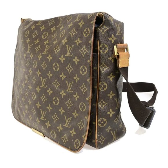 LOUIS VUITTON Abbesses Messenger Shoulder Bag Monogram Leather Brown France M452 - Picture 10 of 15